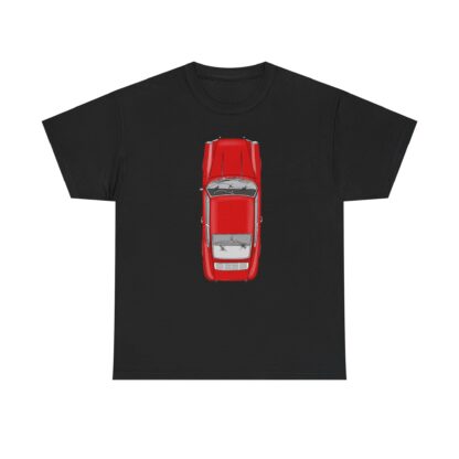 T-Shirt, Porsche 911 Coupé, F-Modell, Ur-Elfer, Top View, Rot – Bild 3
