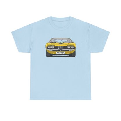 T-Shirt, Alfa Romeo Montreal, Strichzeichnung, Gelb, eigenes Kennzeichen möglich – Bild 7