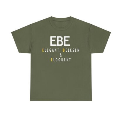 T-Shirt, Ebersberg, EBE – ELEGANT, BELESEN & ELOQUENT, feiner Druck – Bild 3