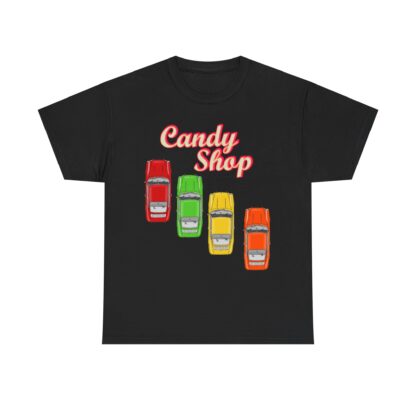 T-Shirt, Porsche 911 Coupé, F-Modell, Ur-Elfer, Candy Shop – Bild 3