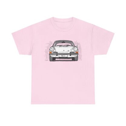 T-Shirt, Porsche 911, F-Modell, Ur-Elfer, Strichzeichnung, Weiß, personalisierbar – Bild 10
