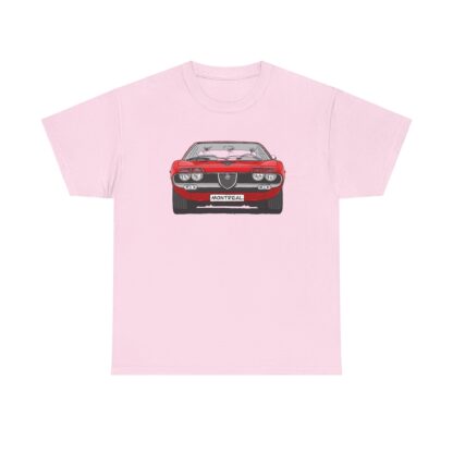 T-Shirt, Alfa Romeo Montreal, Strichzeichnung, Rot, eigenes Kennzeichen möglich – Bild 10