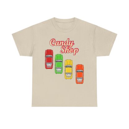 T-Shirt, Porsche 911 Coupé, F-Modell, Ur-Elfer, Candy Shop – Bild 4