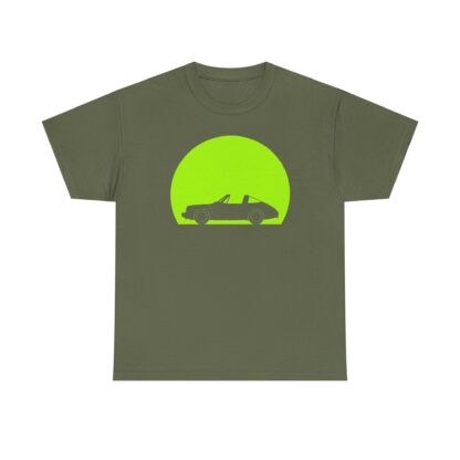 T-Shirt, Porsche 911, Targa, Ur-Elfer, F-Modell, Silhouette Grüner Kreis – Bild 5