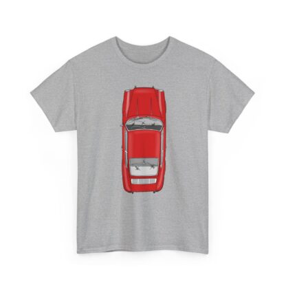 T-Shirt, Porsche 911 Coupé, F-Modell, Ur-Elfer, Top View, Rot