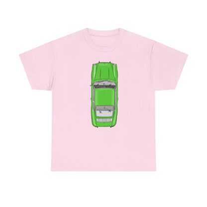 T-Shirt, Porsche 911 Coupé, F-Modell, Ur-Elfer, Top View, Grün – Bild 10