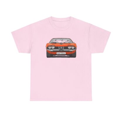 T-Shirt, Alfa Romeo Montreal, Strichzeichnung, Orange, eigenes Kennzeichen möglich – Bild 10