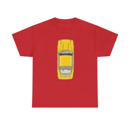 T-Shirt, Porsche 911 Coupé, F-Modell, Ur-Elfer, Top View, Gelb – Bild 11