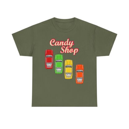 T-Shirt, Porsche 911 Coupé, F-Modell, Ur-Elfer, Candy Shop – Bild 5