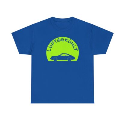 T-Shirt, Porsche 911, Ur-Elfer, F-Modell, Luftgekühlt, Silhouette Grüner Kreis – Bild 8