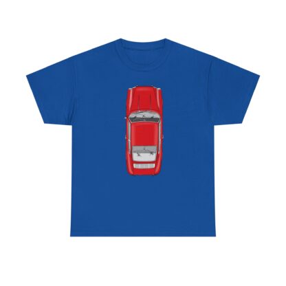 T-Shirt, Porsche 911 Coupé, F-Modell, Ur-Elfer, Top View, Rot – Bild 8