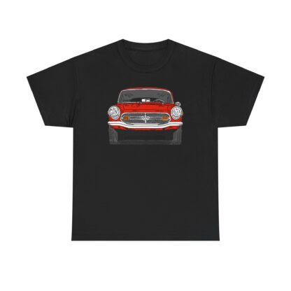 T-Shirt, Honda S800, Strichzeichnung, Rot – Bild 3