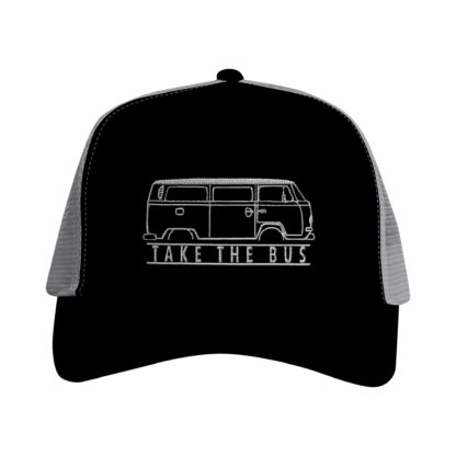 Cap, Stickerei, VW T2a, TAKE THE BUS, Weiße Schrift
