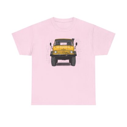 T-Shirt, Unimog, Strichzeichnung, Gelb, personalisierbar – Bild 9
