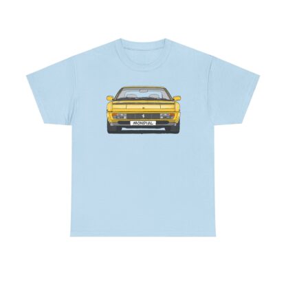 T-Shirt, Ferrari Mondial t, Strichzeichnung, Gelb, mit Kennzeichen personalisierbar – Bild 7