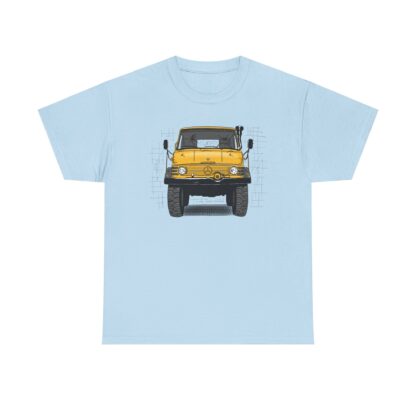 T-Shirt, Unimog, Strichzeichnung, Gelb, personalisierbar – Bild 6