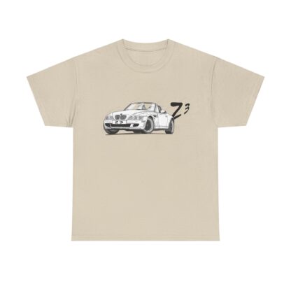 T-Shirt, BMW Z3, Strichzeichnung, Weiß, personalisierbar – Bild 3