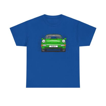 T-Shirt, Porsche 911, 964 Coupé, Strichzeichnung, Grün, personalisierbar – Bild 8