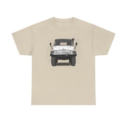 T-Shirt, Unimog, Strichzeichnung, Weiß, personalisierbar – Bild 4