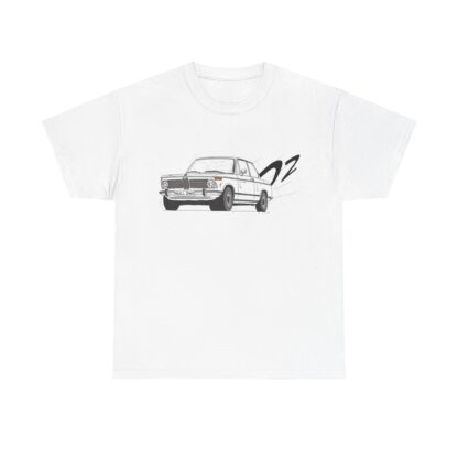 T-Shirt, BMW 02, Strichzeichnung, Weiß, Kennzeichen möglich – Bild 2