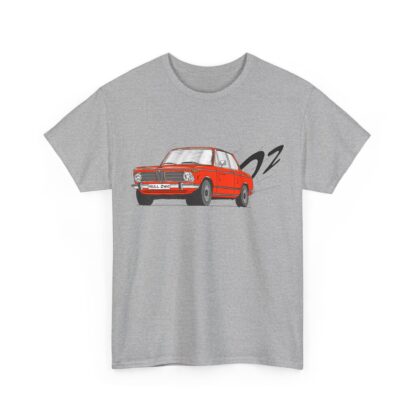 T-Shirt, BMW 02, Strichzeichnung, Orange, Kennzeichen möglich