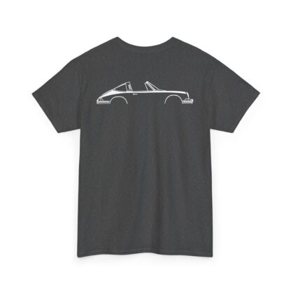T-Shirt, LUFTGEKÜHLT. Porsche 911 Targa, beidseitig bedruckt, Weiße Schrift – Bild 7