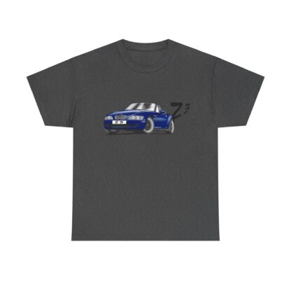T-Shirt, BMW Z3, Strichzeichnung, Dunkelblau, personalisierbar – Bild 5