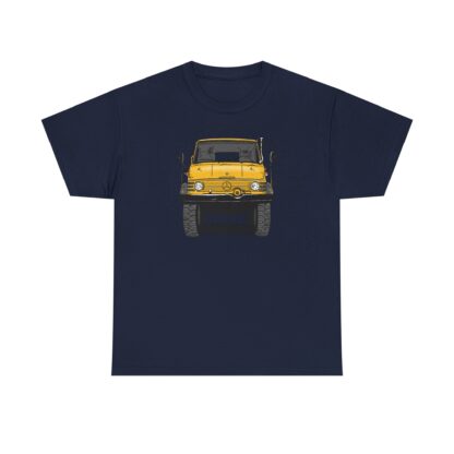 T-Shirt, Unimog, Strichzeichnung, Gelb, personalisierbar – Bild 8