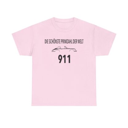T-Shirt, SCHÖNSTE PRIMZAHL - 911, Schwarze Schrift – Bild 7