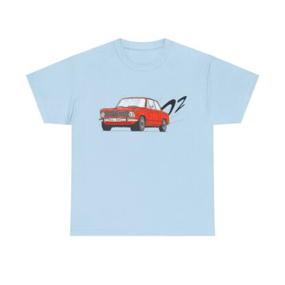 T-Shirt, BMW 02, Strichzeichnung, Orange, Kennzeichen möglich – Bild 6