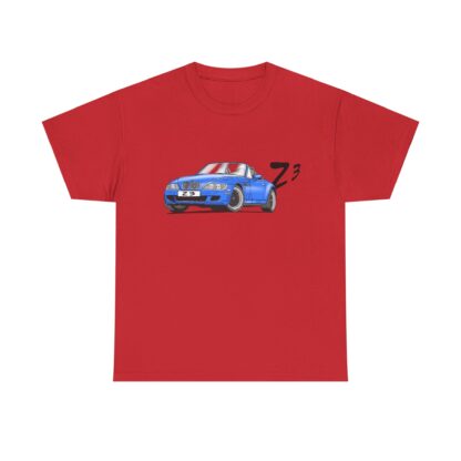 T-Shirt, BMW Z3, Strichzeichnung, Blau, personalisierbar – Bild 9