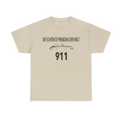 T-Shirt, SCHÖNSTE PRIMZAHL - 911, Schwarze Schrift – Bild 4