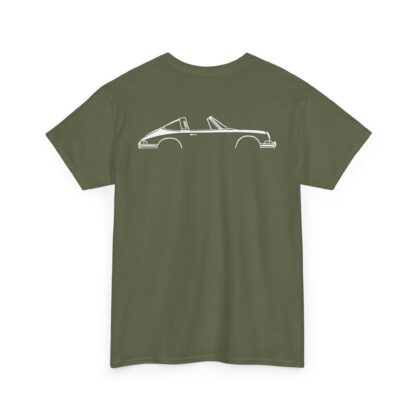 T-Shirt, LUFTGEKÜHLT. Porsche 911 Targa, beidseitig bedruckt, Weiße Schrift – Bild 5
