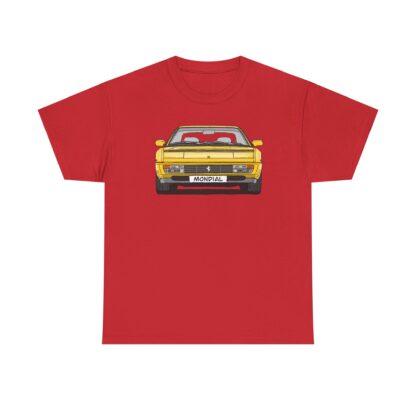 T-Shirt, Ferrari Mondial t, Strichzeichnung, Gelb, mit Kennzeichen personalisierbar – Bild 11