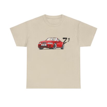 T-Shirt, BMW Z3, Strichzeichnung, Rot, personalisierbar – Bild 3