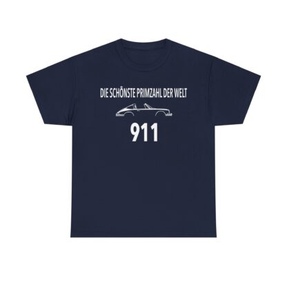 T-Shirt, SCHÖNSTE PRIMZAHL - 911, Weiße Schrift – Bild 6