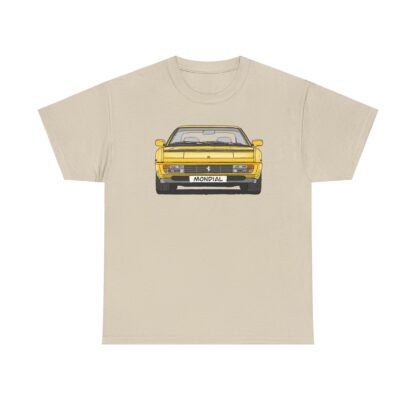 T-Shirt, Ferrari Mondial t, Strichzeichnung, Gelb, mit Kennzeichen personalisierbar – Bild 4