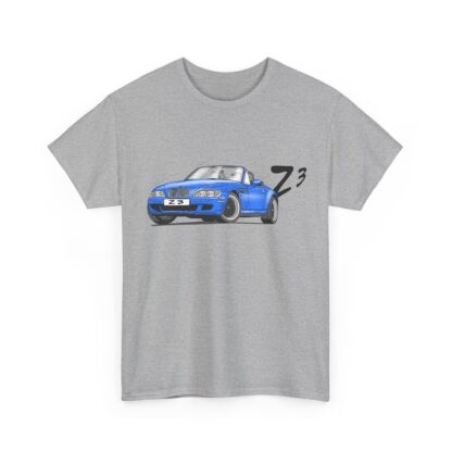 T-Shirt, BMW Z3, Strichzeichnung, Blau, personalisierbar