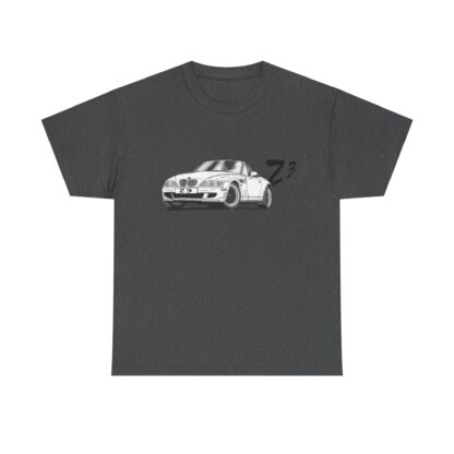 T-Shirt, BMW Z3, Strichzeichnung, Weiß, personalisierbar – Bild 5