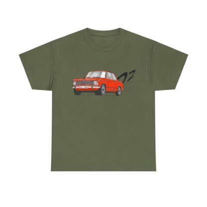 T-Shirt, BMW 02, Strichzeichnung, Orange, Kennzeichen möglich – Bild 4