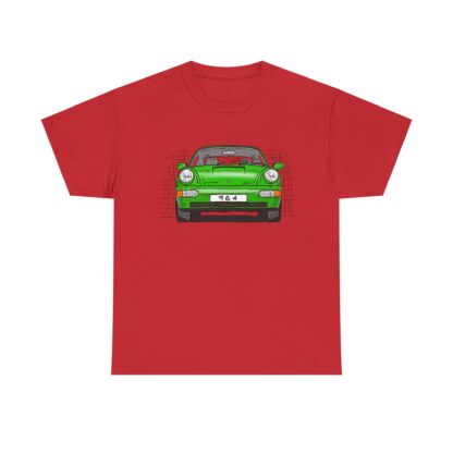 T-Shirt, Porsche 911, 964 Coupé, Strichzeichnung, Grün, personalisierbar – Bild 11