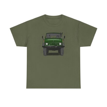 T-Shirt, Unimog, Strichzeichnung, Grün, personalisierbar – Bild 5