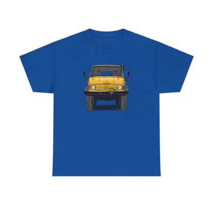 T-Shirt, Unimog, Strichzeichnung, Gelb, personalisierbar – Bild 7