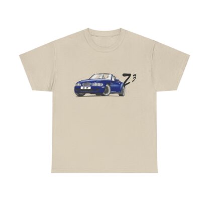 T-Shirt, BMW Z3, Strichzeichnung, Dunkelblau, personalisierbar – Bild 3