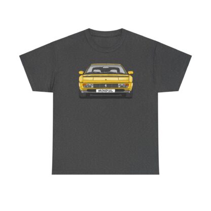 T-Shirt, Ferrari Mondial t, Strichzeichnung, Gelb, mit Kennzeichen personalisierbar – Bild 6