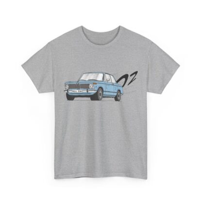 T-Shirt, BMW 02, Strichzeichnung, Blau, Kennzeichen möglich