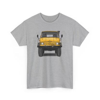T-Shirt, Unimog, Strichzeichnung, Gelb, personalisierbar