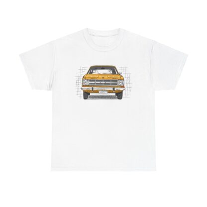 T-Shirt, Opel Kadett B, Strichzeichnung, Gelb, personalisierbar – Bild 2