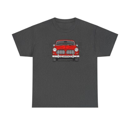 T-Shirt, Volvo Amazon, Strichzeichnung, Rot, personalisierbar – Bild 6