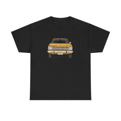 T-Shirt, Opel Kadett B, Strichzeichnung, Gelb, personalisierbar – Bild 3